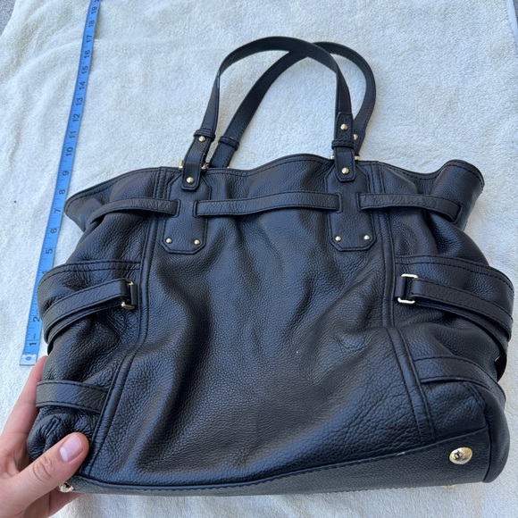 Black Leather Michael Kors Purse - Picture 7 of 12